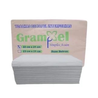 Papel Toalha Interfolha Grampel Branco 22x21cm