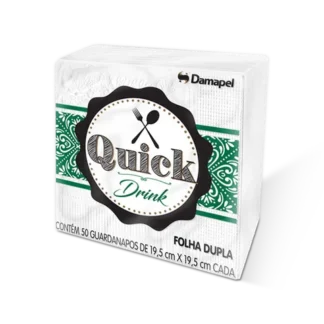 GUARDANAPO FOLHA DUPLA 19,5X19,5 COM 50 FLS 96x50 – QUICK