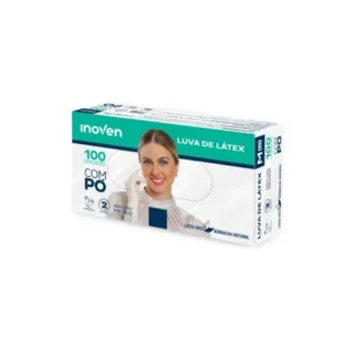 LUVA DE LATEX COM PÓ P 100un